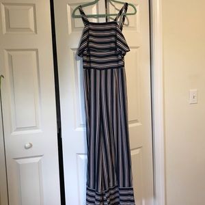 Pink and Navy Jumpsuit